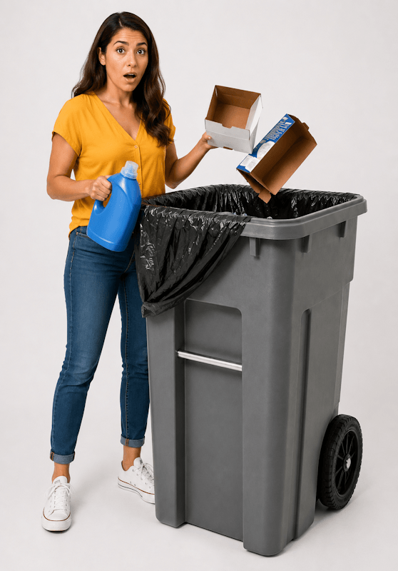 Cómo evitar que la bolsa de basura se caiga (y por qué la mayoría de las soluciones no funcionan)